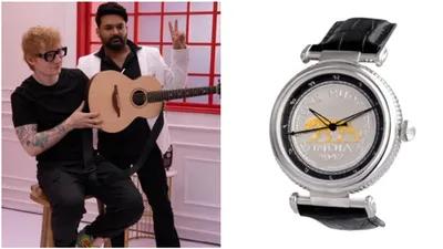 1 रुपये के सिक्के वाली घड़ी पहन ed sheeran पहुंचे kapil sharma शो में  दिखाई स्वर्णिम भारत की झलक