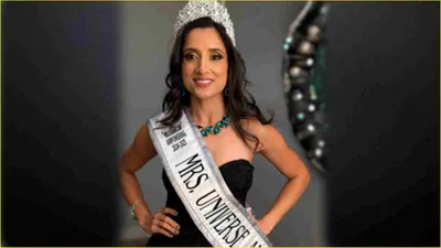 जम्मू में जन्मी  आर्मी अफसर की बेटी  कौन हैं shifali jamwal  जिनके सिर सजा mrs universe america 2024 का ताज