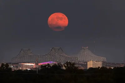 supermoon  अद्भुत नजारे कहां कहां दिखे  देखें नीले रंग के चांद की तस्वीरें और वीडियो