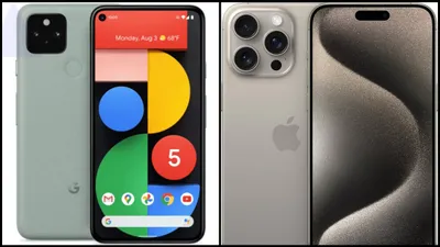 google pixel 5 pro xl vs  iphone 15 pro max   जानें कौन है आपका अगला स्मार्टफोन