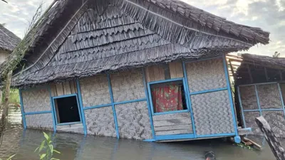 पापुआ न्यू गिनी पर दोहरी मार  बाढ़ के साथ भूकंप ने मचाई तबाही  5 की मौत  हजारों घर तबाह