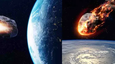 सावधान  धरती पर मंडरा रहे  यमराज   500 फीट साइज  2 जहाजों जितने बड़े 2 asteroid टकरा सकते आज 