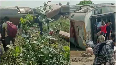 यूपी में ट्रेन हादसा  चंडीगढ़ डिब्रूगढ़ एक्सप्रेस के 12 डिब्बे पटरी से उतरे  2 की मौत  कई यात्री घायल