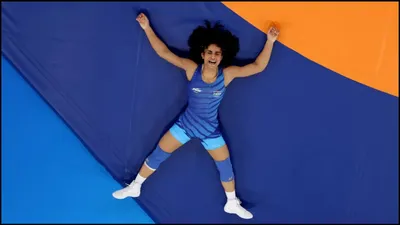 paris olympics  विनेश फोगाट की दमदार जीत पर झूमा पूरा देश  वीडियो में देखें रोमांचक पल