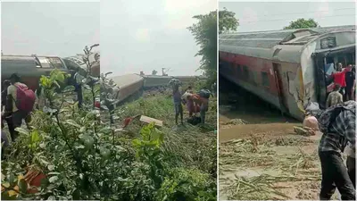gonda train accident  पटरी छोड़ दूर चली गई 2 बोगी  videos में देखें भीषण हादसा