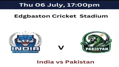 6 जुलाई को फिर होगी भारत पाकिस्तान में टक्कर  ये दिग्गज खिलाड़ी चटाएंगे धूल