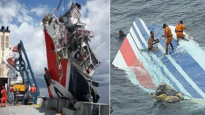 17000 फीट ऊंचाई से समुद्र में गिरा जहाज  पायलट की एक गलती के कारण प्लेन क्रैश  152 लोगों की लाशें मिली