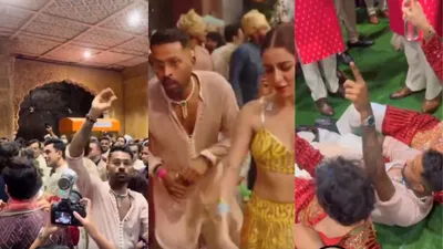 अनंत अंबानी की शादी में नाचते नाचते जमीं पर लेटे हार्दिक पांड्या  video में दिखा देसी अंदाज