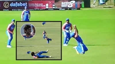 ind vs zim  सुपरमैन  रवि बिश्नोई का ये कैच नहीं देखा तो क्या देखा  हवा में उड़कर बॉल पर मारा झपट्टा  देखें वीडियो