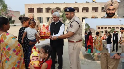 punjab  अमृतसर जेल में महिला कैदियों के साथ जिला न्यायाधीश अमरिंदर सिंह ग्रेवाल ने मनाई दिवाली