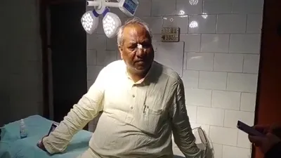 नाक से बहा खून  चश्मा टूटा   मुझे मारने की साजिश हुई  योगी आदित्यनाथ के मंत्री निषाद पर हमले का video viral