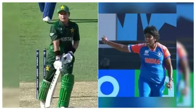 ind w vs pak w  पाकिस्तानी बैटर्स के लिए  काल  बनी भारत की बेटी  घातक गेंदबाजी से मचाई विपक्षी खेमे में खलबली