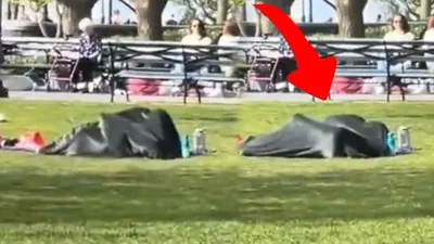 पार्क में चादर ओढ़ कपल ने बनाए  शारीरिक संबंध   भड़क गए लोग