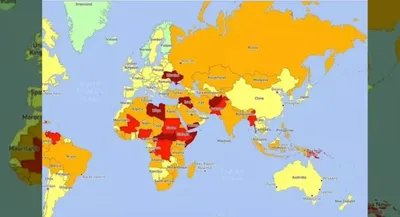 इन देशों की यात्रा पड़ सकती है भारी  भारत के पड़ोसी भी रेड जोन में  ट्रैवल प्लान करने से पहले देख लें रिस्क मैप