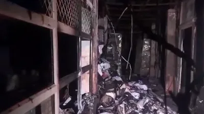 दिल्ली का पूरा थाना जलकर हुआ खाक  नहीं बचा कोई रिकॉर्ड  सामने आया video