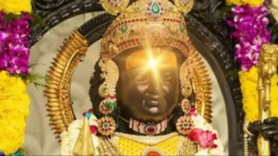 ram lalla surya tilak  रामनवमी पर आज दोपहर 12 बजे सूर्यदेव करेंगे रामलला का सूर्य तिलक  दिखेगा अदभुत नजारा