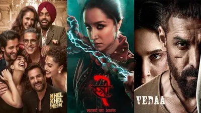 box office collection day 2  स्त्री 2 ने दूसरे दिन कितना कमाया   वेदा  और  खेल खेल में  का कलेक्शन करेगा हैरान