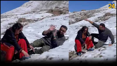 sunny deol ने मां prakash kaur संग शेयर किया वीडियो  बर्फ में मस्ती करते दिखे मां बेटा
