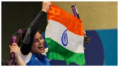 paris olympics 2024  गीता की इस सीख पर भरोसा करती हैं मनु भाकर  पदक जीतने के बाद बोंली भाग्य को   