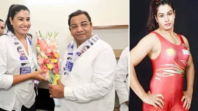  lady khali  कविता दलाल कौन  सलवार सूट में करती हैं फाइट  जुलाना में विनेश फोगाट से करेंगी दो दो हाथ