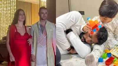 दोस्त संग natasa stankovic ने मनाई diwali तो बेटे की गोद में सोए hardik pandya  फैंस ने किए मजेदार कमेंट