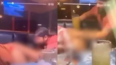 रेस्टोरेंट में शारीरिक संबंध बनाते कपल का वीडियो वायरल  गिरफ्तार कर ले गई पुलिस
