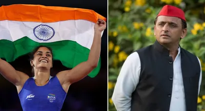 vinesh phogat पर अखिलेश ने कह दी बड़ी बात  गरमाई सियासत  पूछा ioa ने मेडिकल ऑफिसर पेरिस क्यों भेजा 