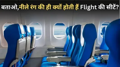 अक्सर नीले रंग की ही क्यों होती हैं flight की सीटें  सफर करने वाले भी नहीं जानते होंगे जवाब