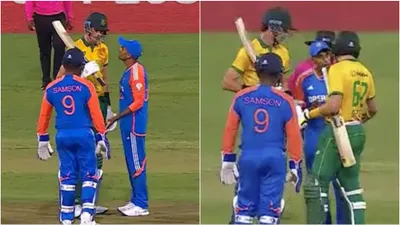 ind vs sa  मार्को जेनसन के खिलाफ सूर्यकुमार यादव ने खोया आपा  जमकर हुई बहस का video वायरल