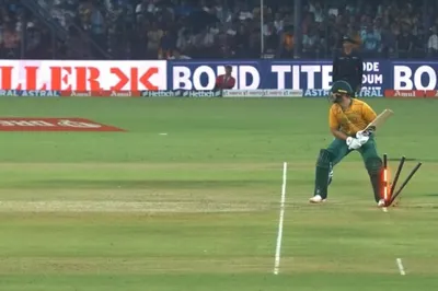 ind vs sa  एक गेंद पर आउट हुए साउथ अफ्रीका के 2 बल्लेबाज  फिर भी नहीं गिरा कोई विकेट  जानें