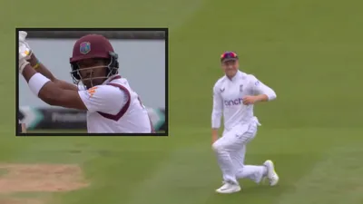 eng vs wi  गोली की तरह निकली बॉल  फील्डर ने पलक झपकते ही लपका कैच  सहम गया बल्लेबाज  देखें वीडियो