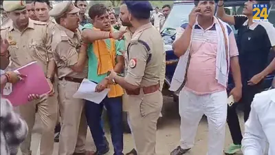 भाजपा विधायक के निजी सचिव की खुली गुंडई  शाहजहांपुर में पुलिस के सामने जमकर बवाल