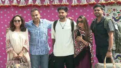 anant radhika pre wedding  भतीजे के ग्रैंड सेलिब्रेशन में पूरे परिवार के साथ पहुंचे टीना अनिल  देखें वीडियो