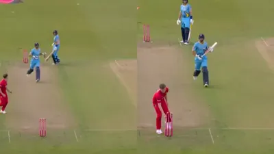एक ही गेंद पर नो बॉल  हिट विकेट और रन आउट  फिर भी बल्लेबाज निकला नॉटआउट  देखें video