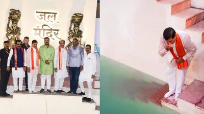 जबलपुर के  राधा कृष्ण जल मंदिर  पहुंचे cm मोहन यादव  जनता को दिया यह खास संदेश