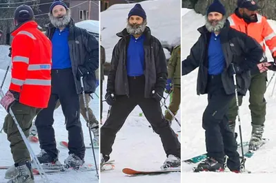 rahul gandhi skiing  गुलमर्ग में स्कीइंग करते दिखे राहुल गांधी  सोशल मीडिया पर फोटोज और वीडियो वायरल