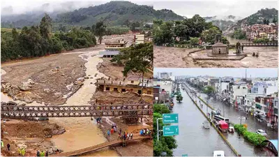 बाढ़  लैंडस्लाइड  बादल फटे    मौत  बन बरसी बारिश  जानें कैसे हैं हिमाचल उत्तराखंड और वायनाड में हालात